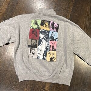 Taylor Swift Authentic Eras Tour Quarter Zip Pullover Sweatshirt Sz medium